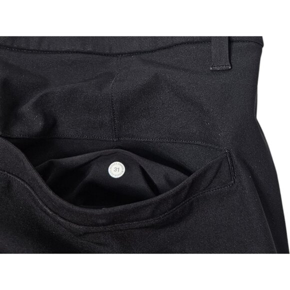 Lululemon Commission Pants Black Men's 31x29 Slim Stretch Chino City - Picture 8 of 10